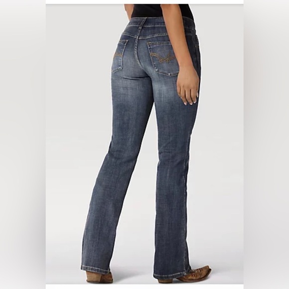 Wrangler AH WASH WOMEN'S‎ BOOTCUT jeans 09MWZAH size 15x34 new - Picture 1 of 9